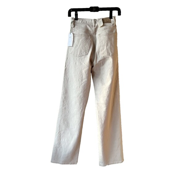AE77 American Eagle women The Stovepipe Selvedge Jean size 24 Natural Beige $188 - Picture 7 of 12